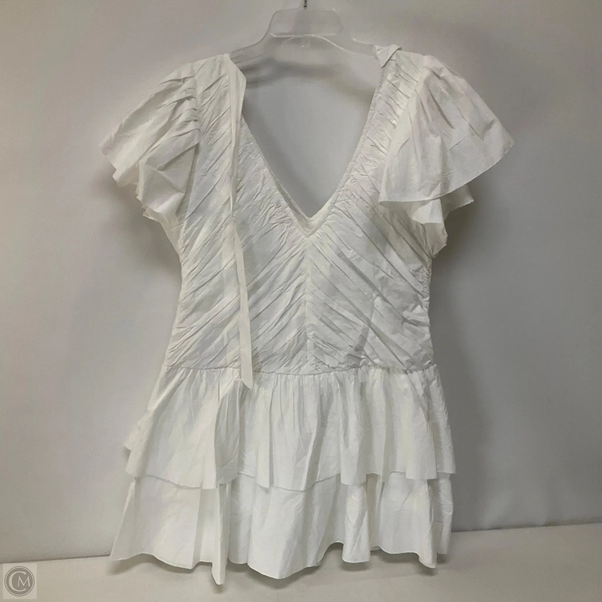 Dress Casual Short By Anthropologie In White, Size: L