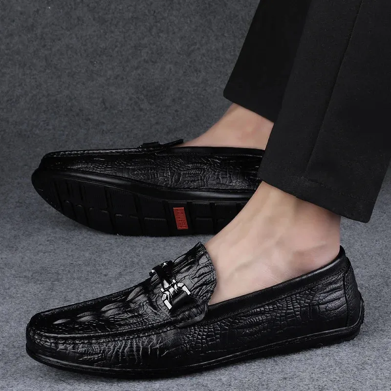 EleganzMann Luxuriöse Ledermokassins
