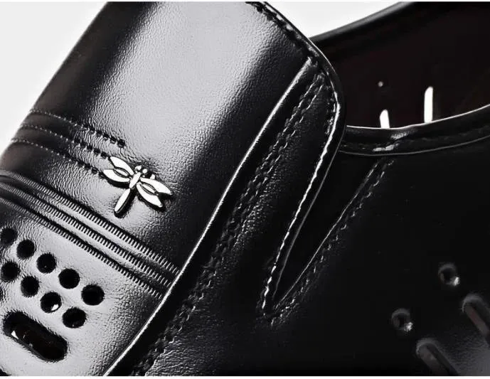 EleganzMann Sommer Business Echtleder-Schuhe