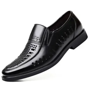 EleganzMann Sommer Business Echtleder-Schuhe