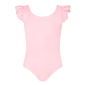 Emery Frill Sleeve Leotard | Candy | Child