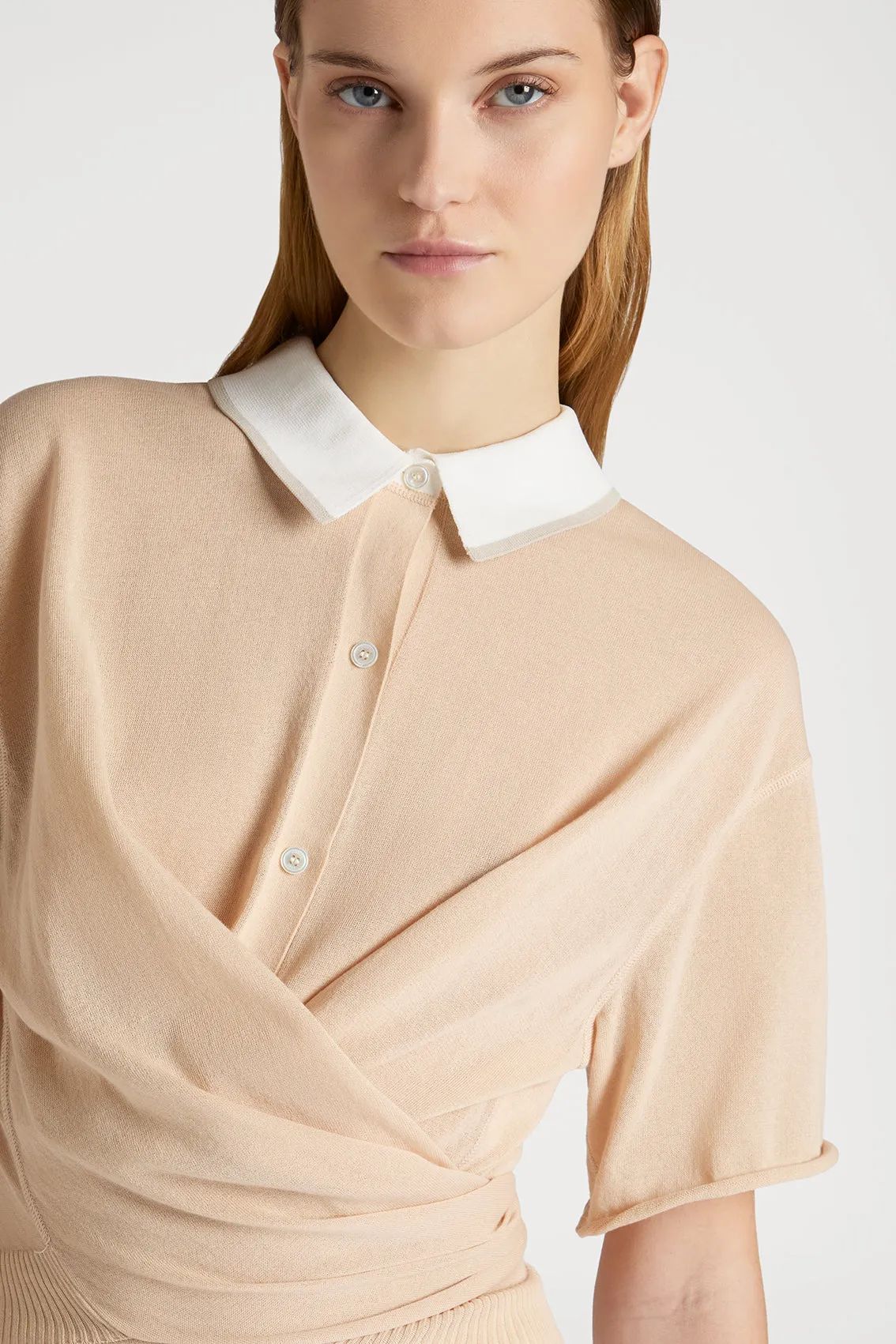 ENCHANTED POLO TOP IN PINK