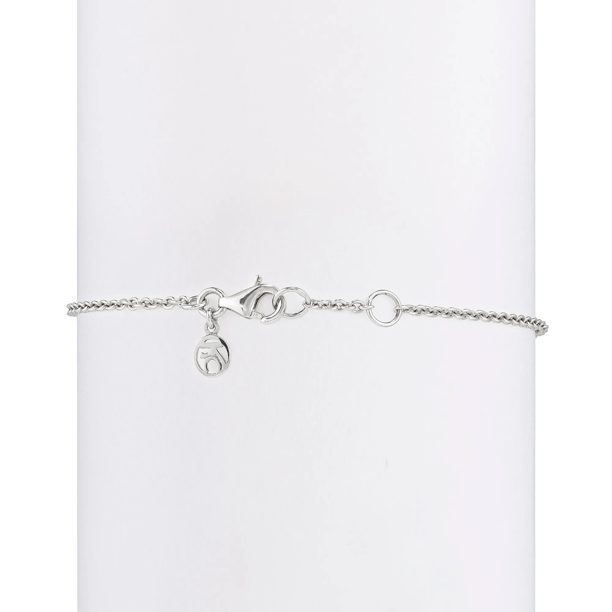 Etched Green Garnet Cross Bracelet