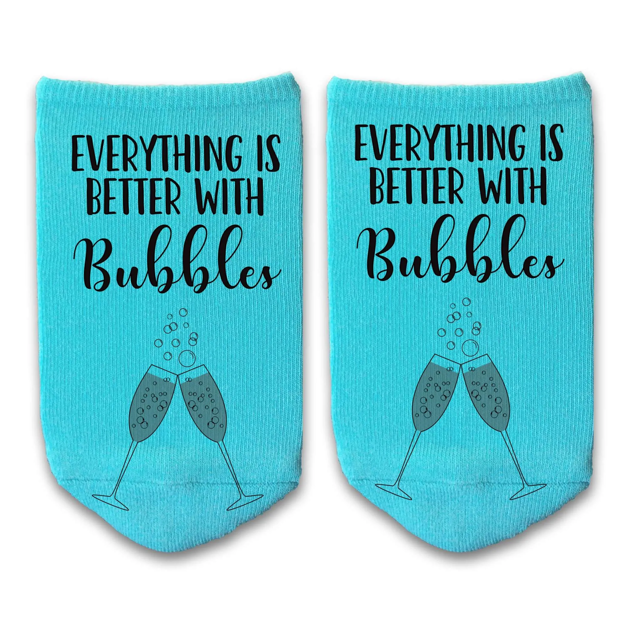 Everything Is Better With Champagne Bubbles on Socks