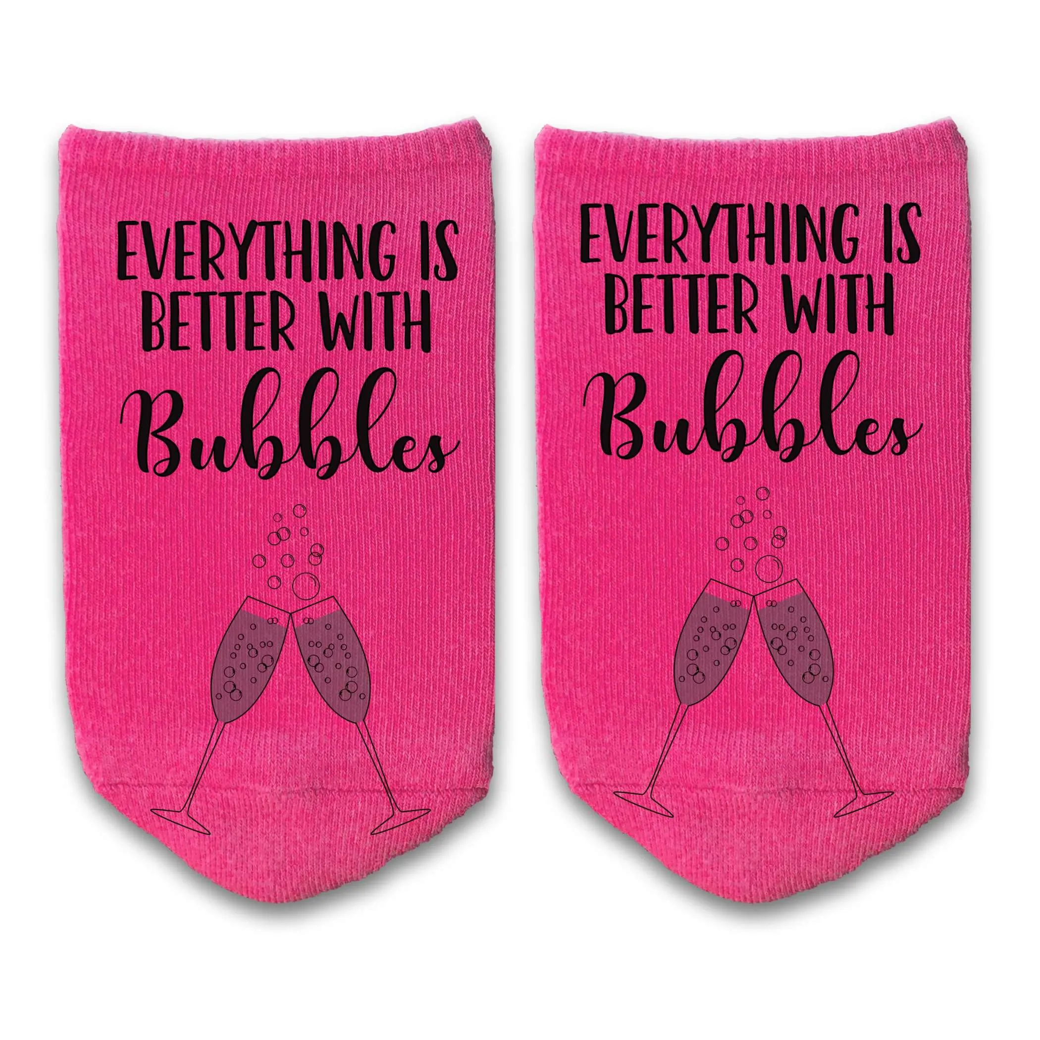 Everything Is Better With Champagne Bubbles on Socks