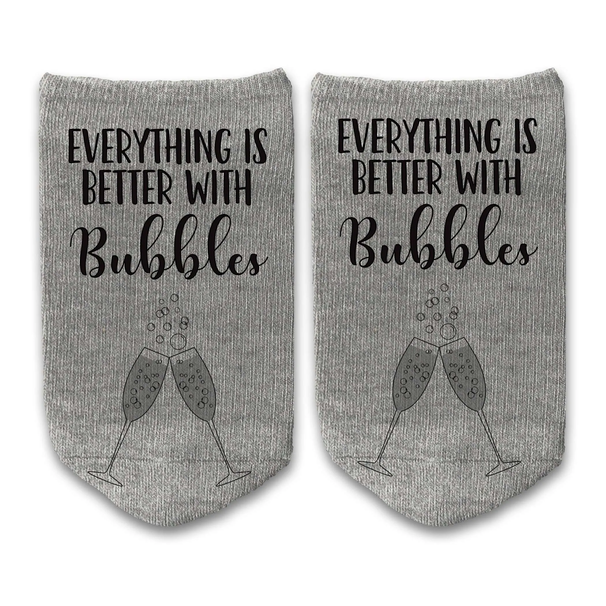 Everything Is Better With Champagne Bubbles on Socks