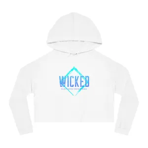 Faded Out Ocean/ Cropped Hoodie