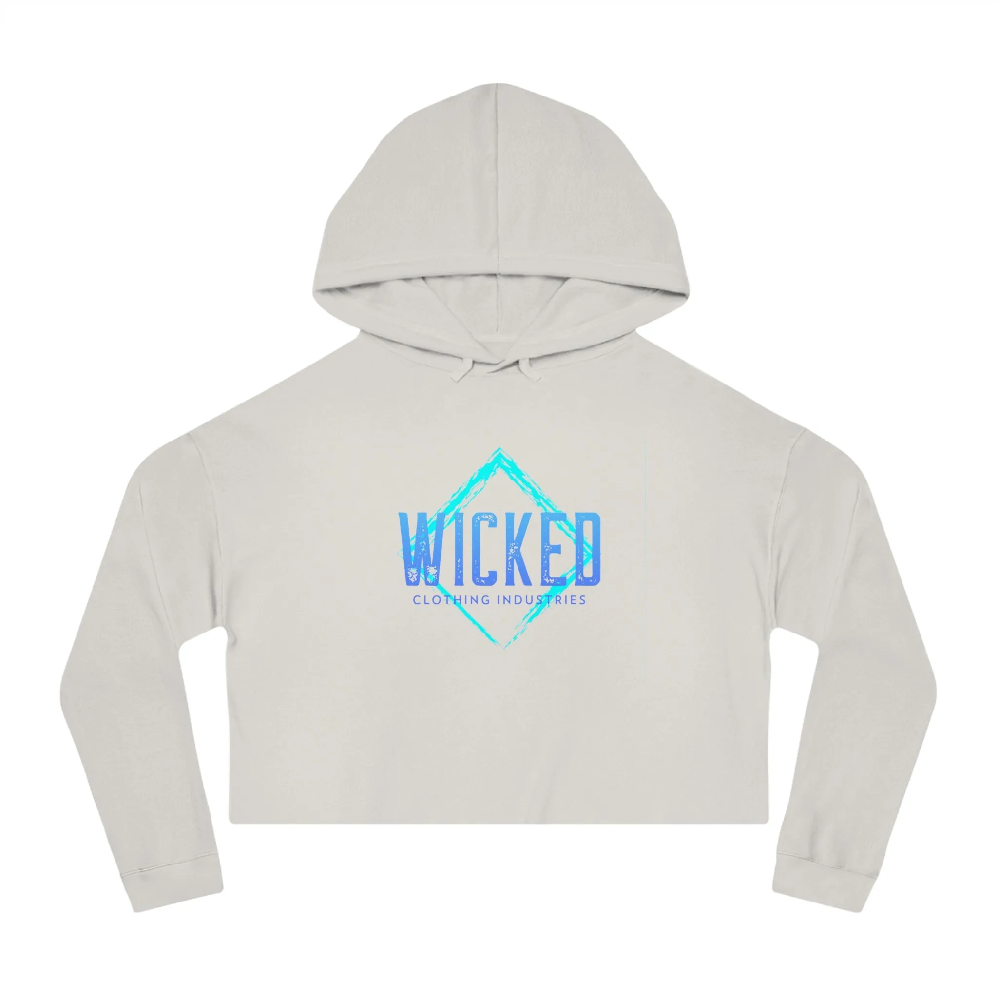 Faded Out Ocean/ Cropped Hoodie