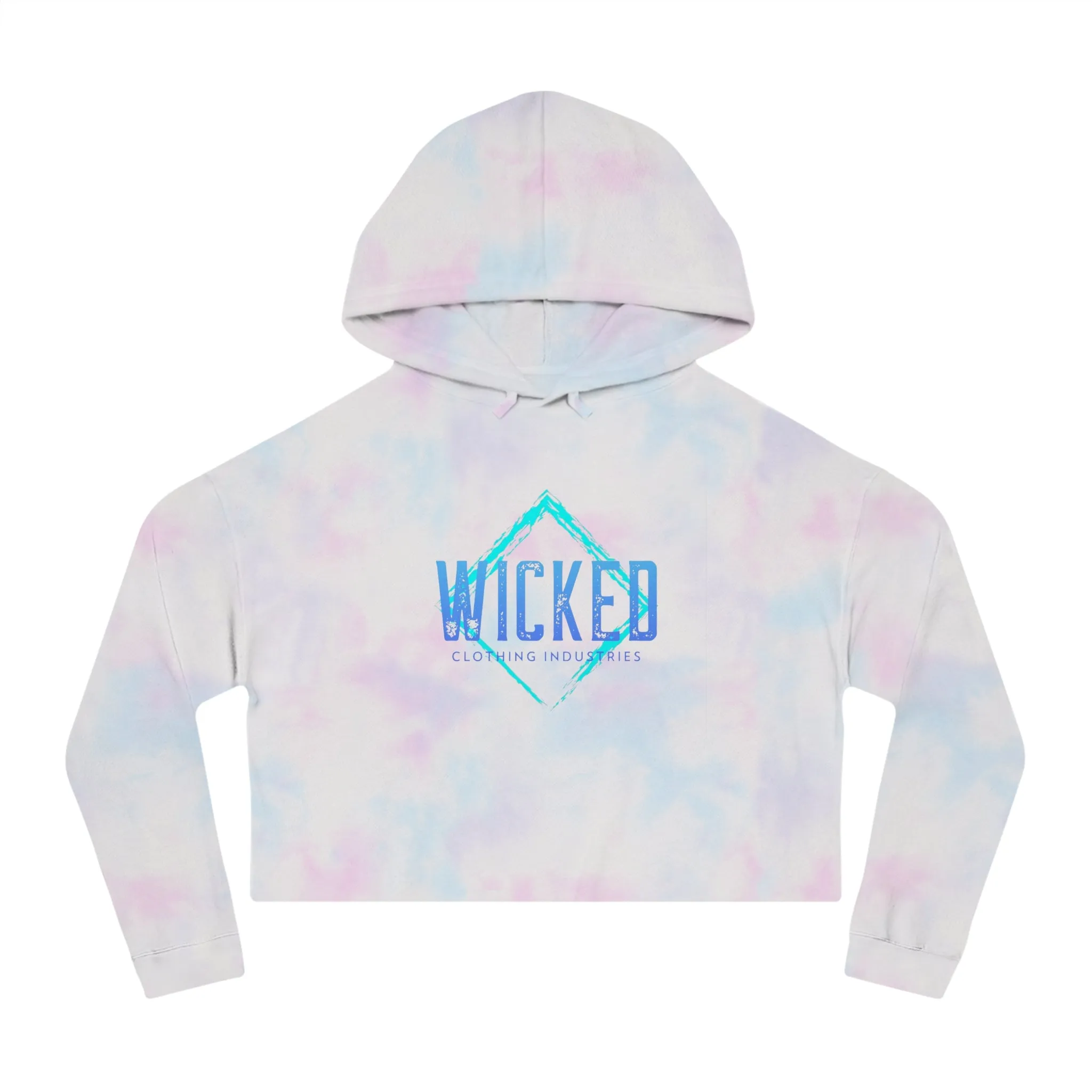 Faded Out Ocean/ Cropped Hoodie