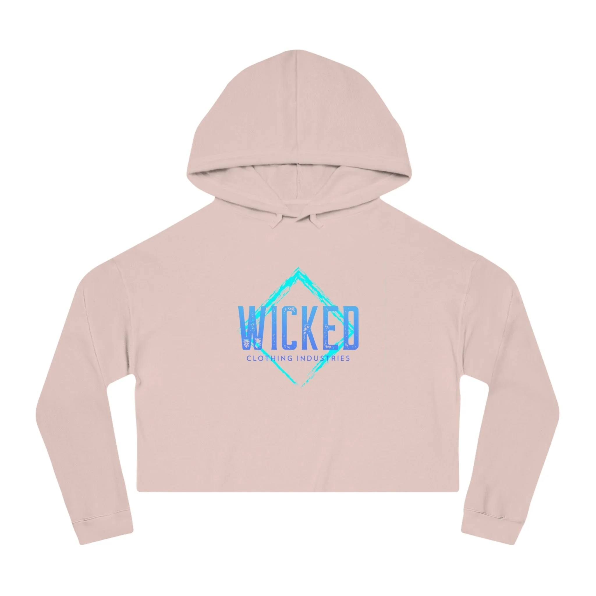 Faded Out Ocean/ Cropped Hoodie