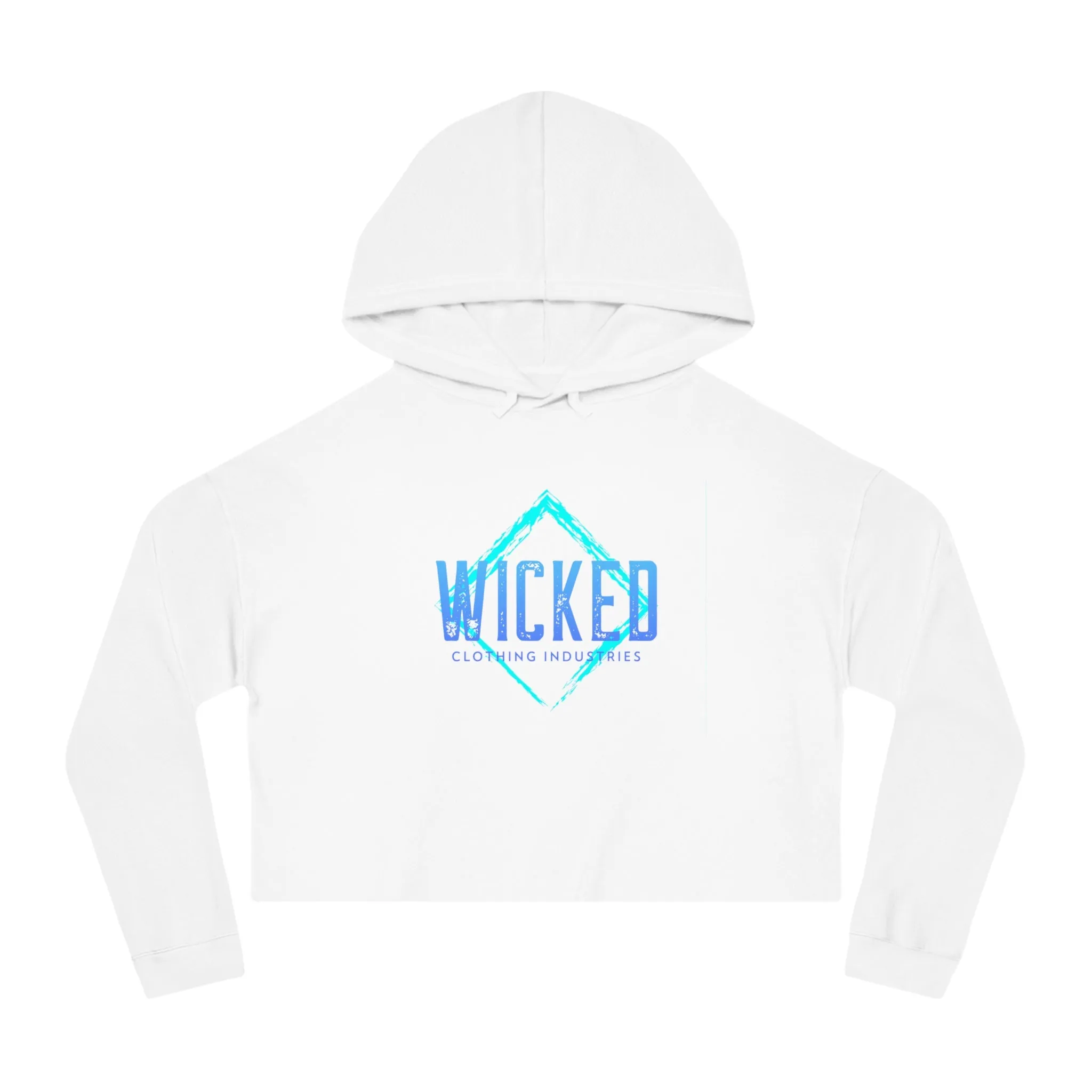 Faded Out Ocean/ Cropped Hoodie
