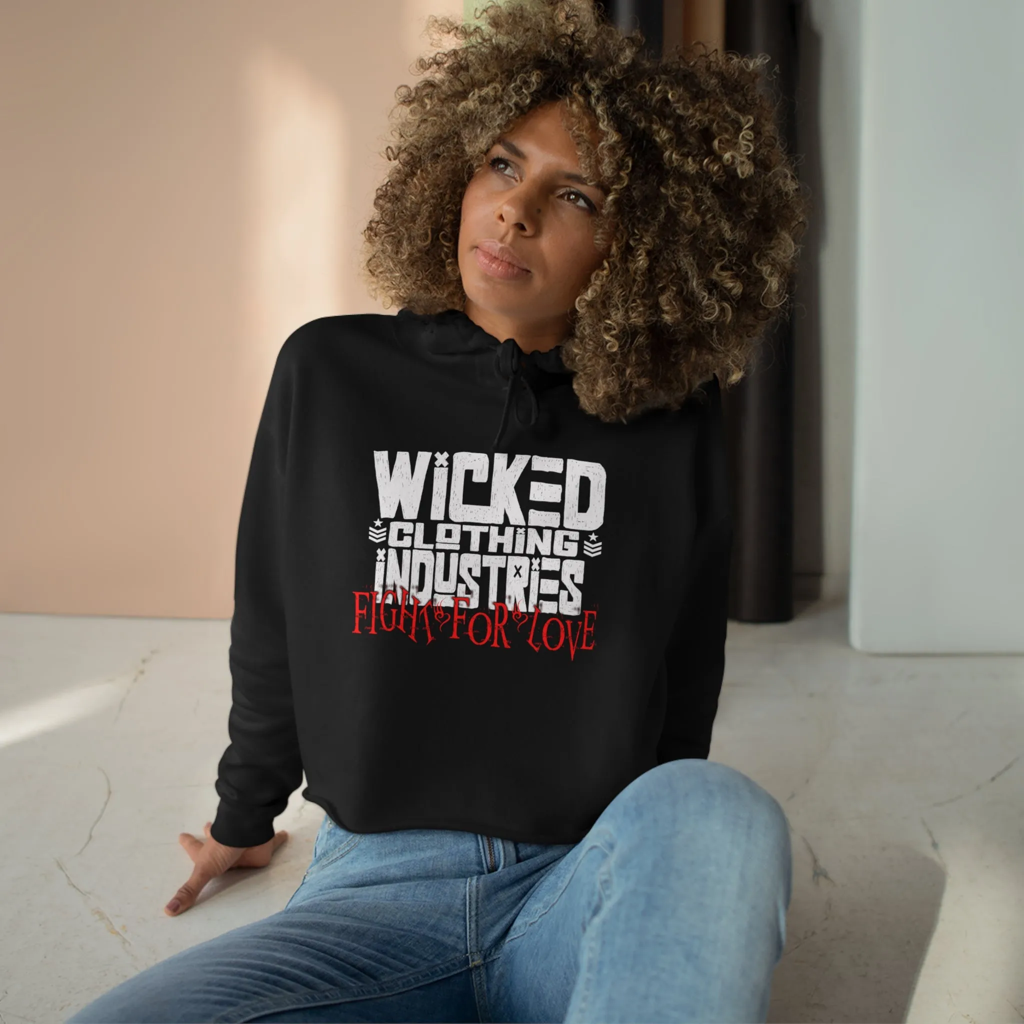 Fight For Love   WCI/Crop Hoodie