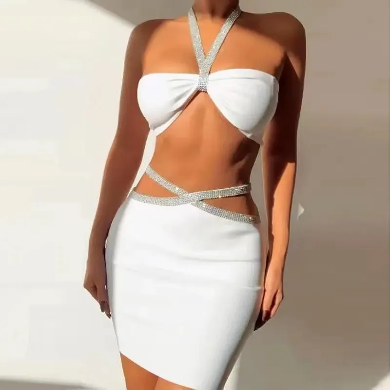 Fitted Bandage Skirt Set - Stylish Two-Piece Womens Outfit