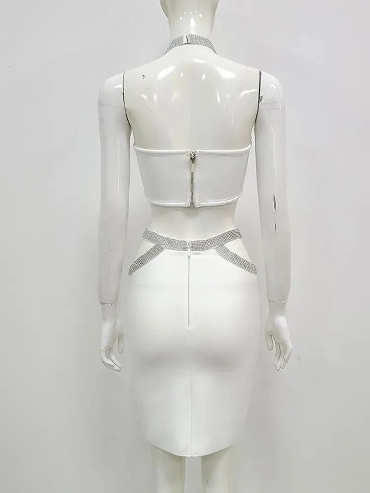 Fitted Bandage Skirt Set - Stylish Two-Piece Womens Outfit