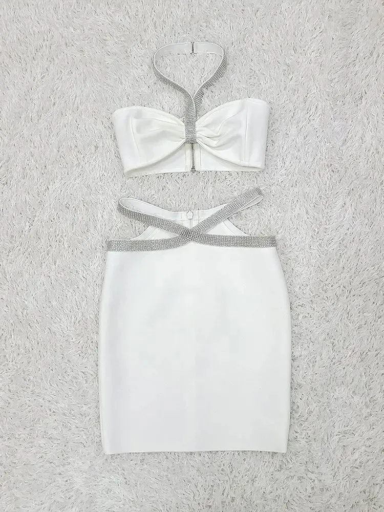 Fitted Bandage Skirt Set - Stylish Two-Piece Womens Outfit