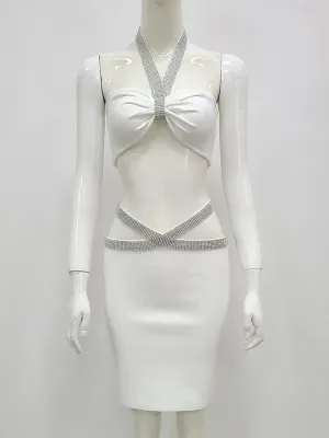 Fitted Bandage Skirt Set - Stylish Two-Piece Womens Outfit