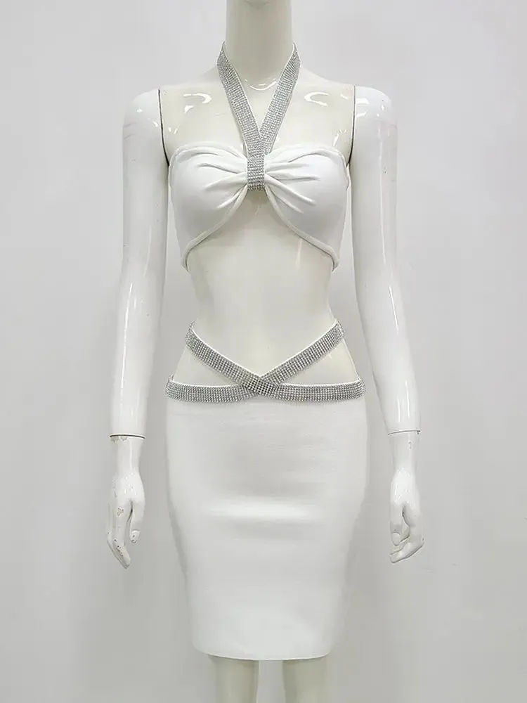 Fitted Bandage Skirt Set - Stylish Two-Piece Womens Outfit