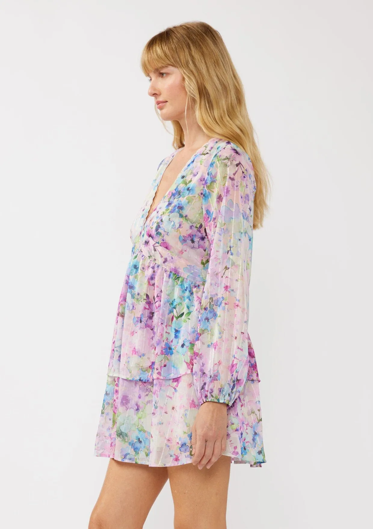 Floral Muse Tiered Mini Dress