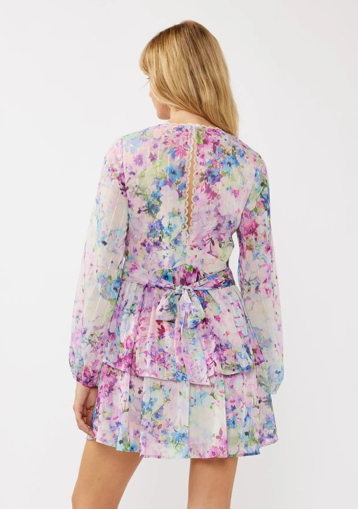 Floral Muse Tiered Mini Dress