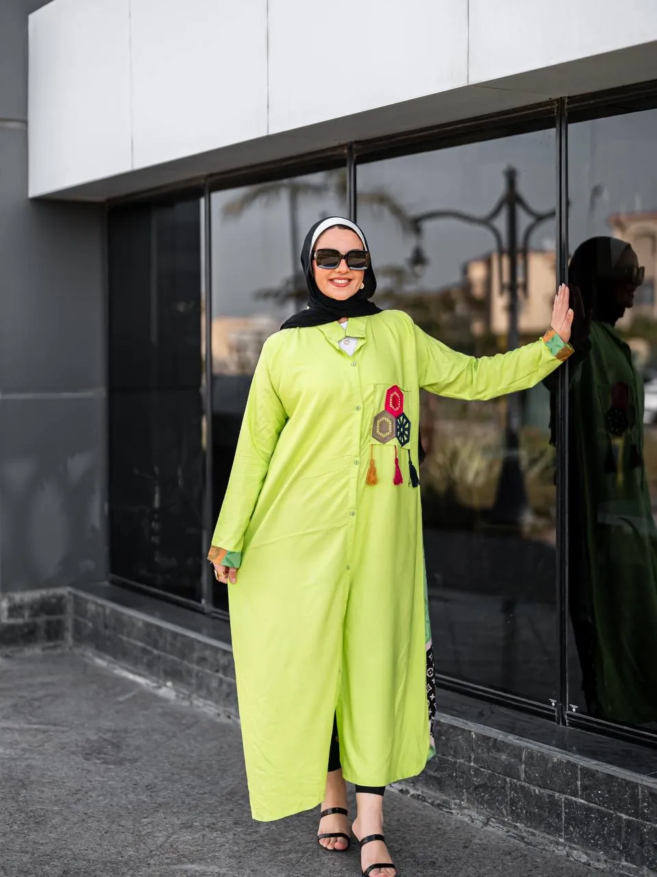 Floral summer women's abaya