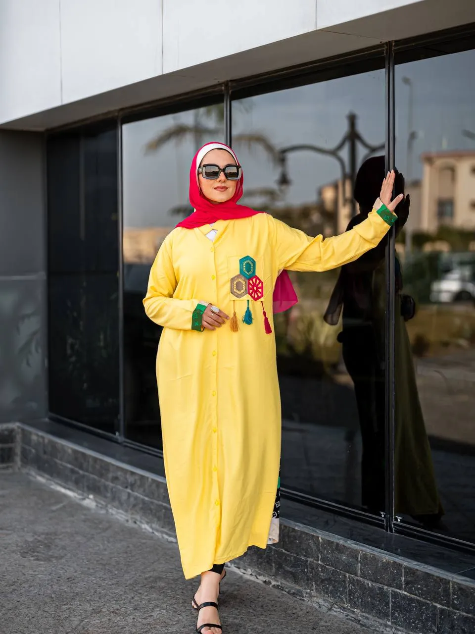 Floral summer women's abaya