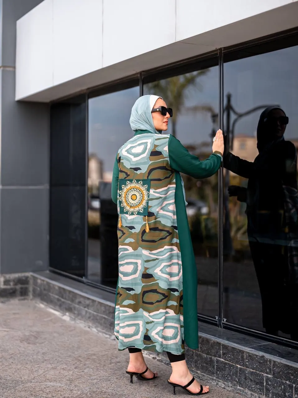 Floral summer women's abaya