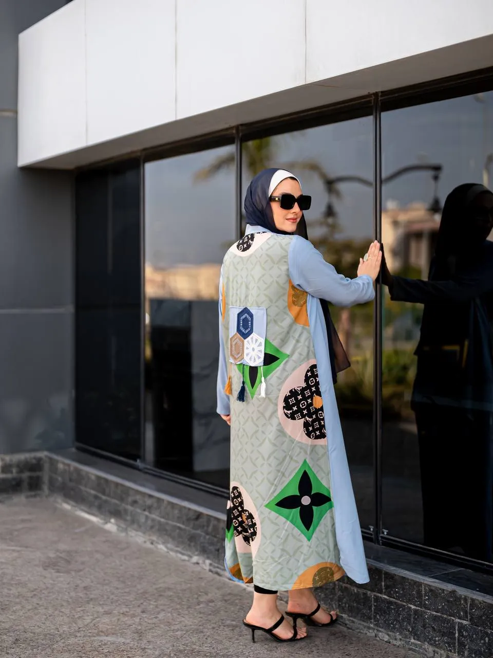 Floral summer women's abaya