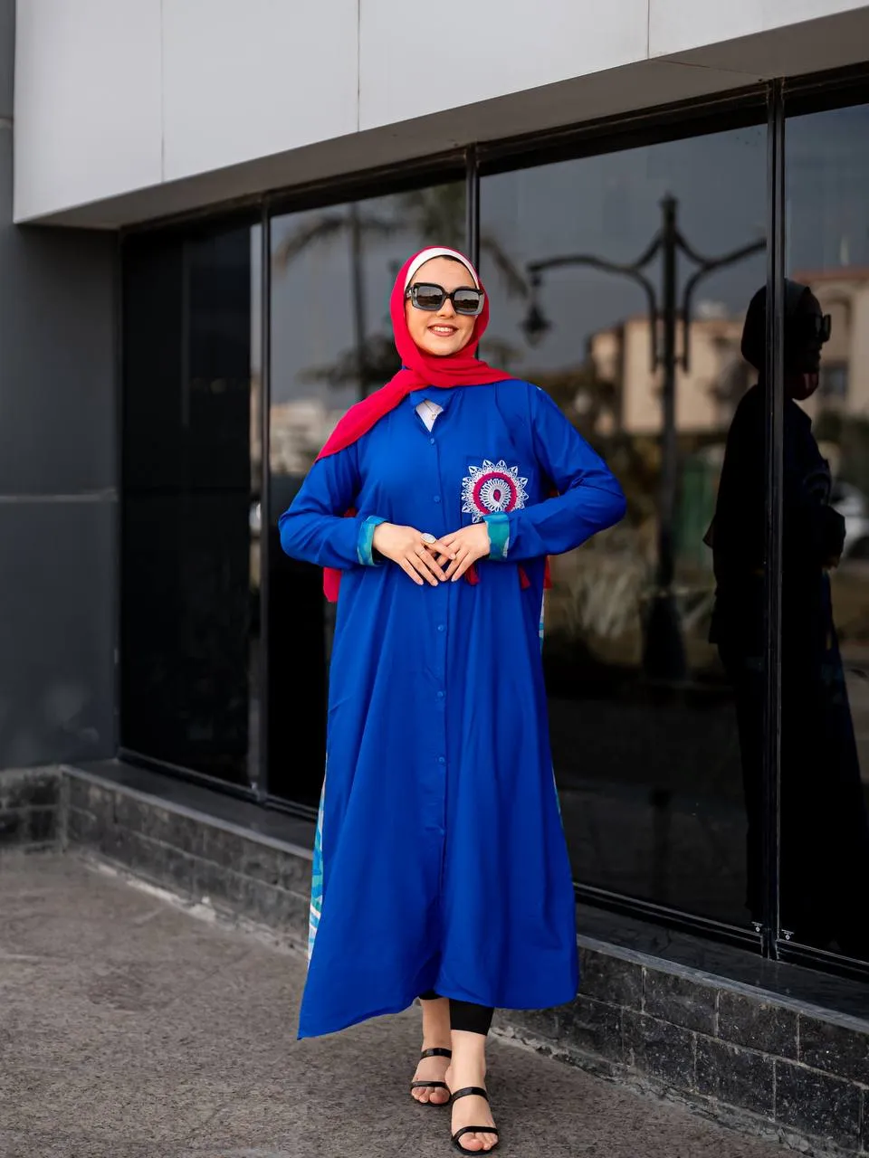 Floral summer women's abaya