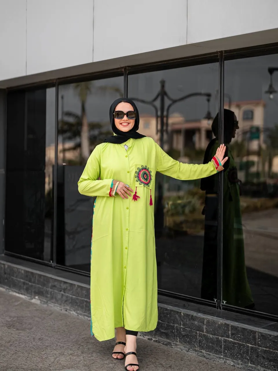 Floral summer women's abaya