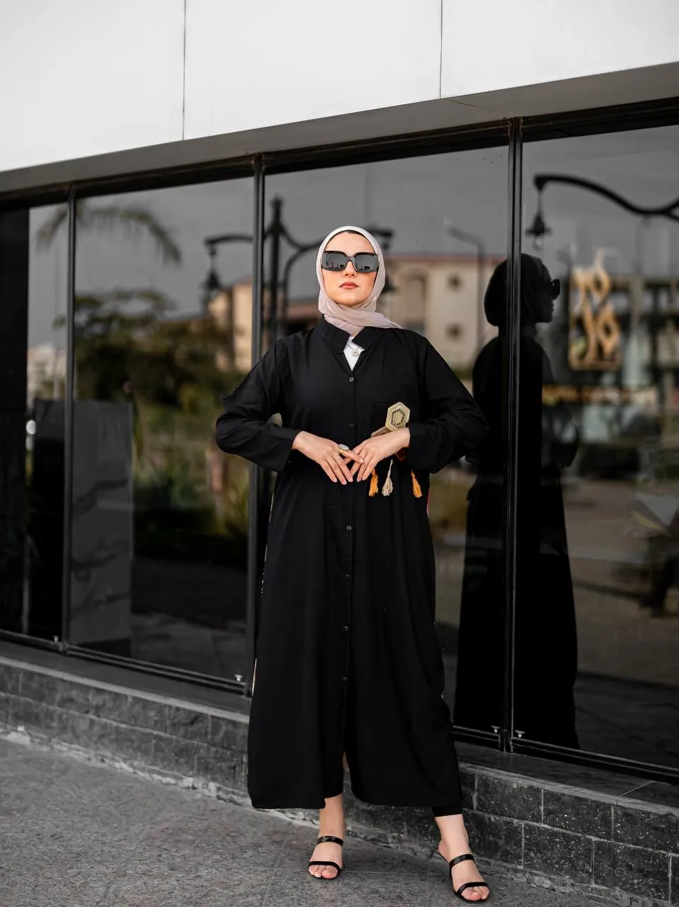Floral summer women's abaya