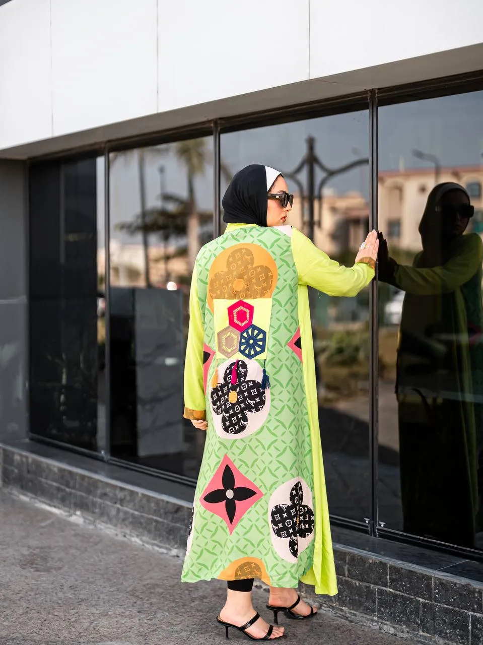 Floral summer women's abaya