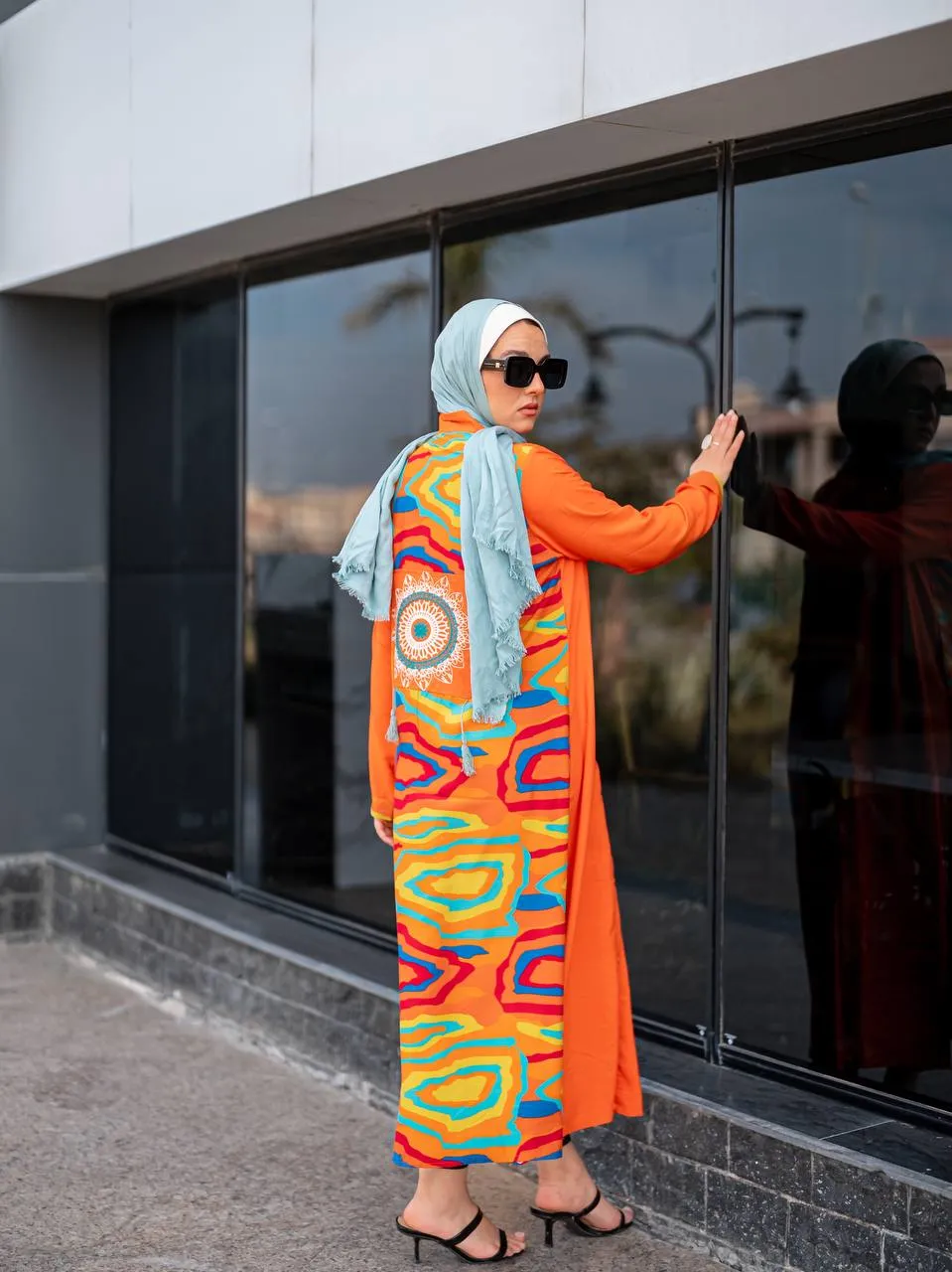 Floral summer women's abaya