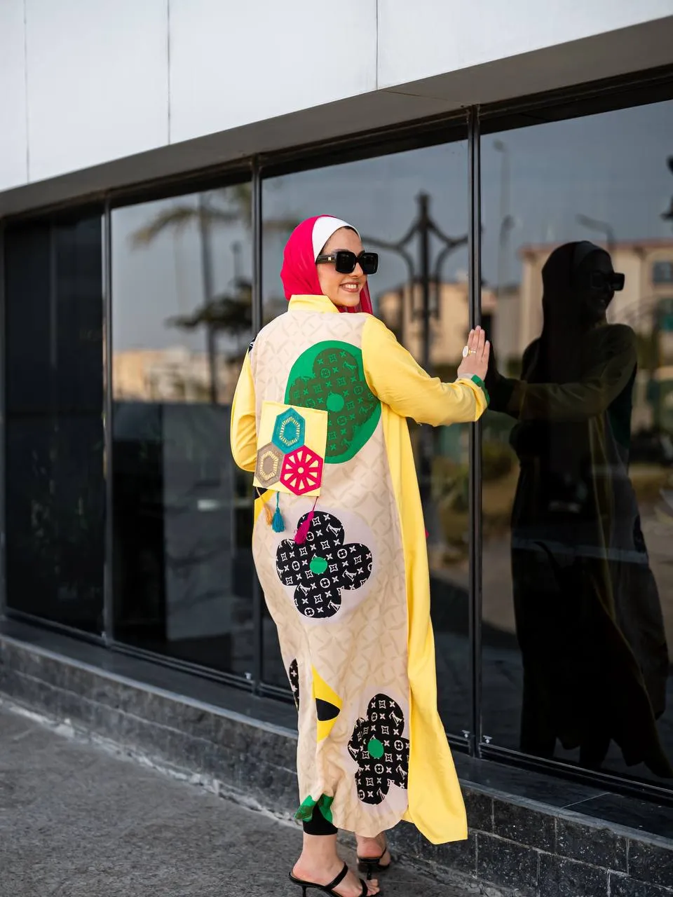 Floral summer women's abaya