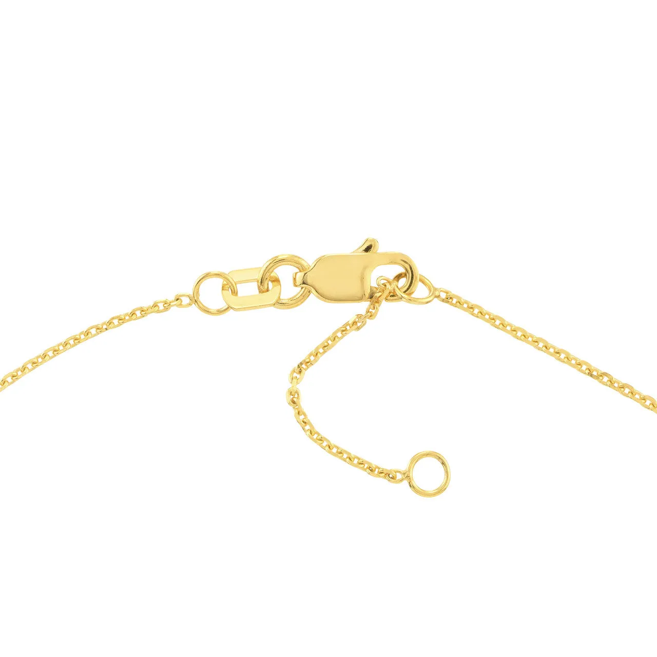 Fluted Star Dangle Adjustable Anklet