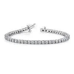 Formal Women's Natural Lab Grown Diamond Tennis Bracelet