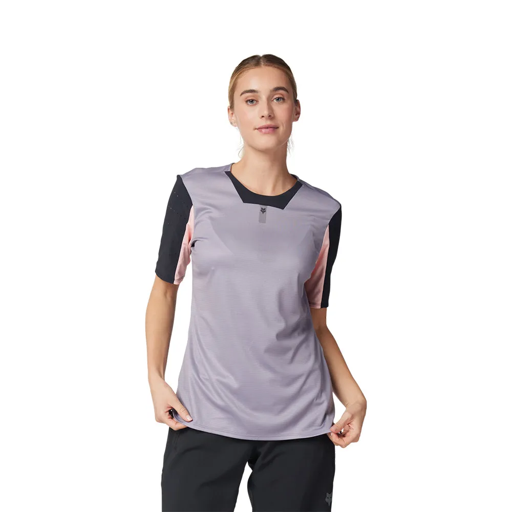 Fox Womens Defend Ss Jersey - Stone