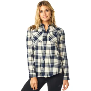 Fox Womens Flown Flannel L/S Shirt - Sand