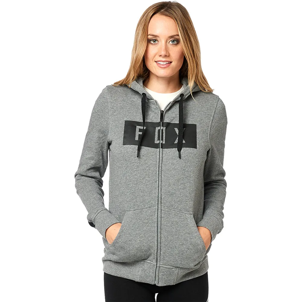 Fox Womens Solo Zip Fleece Hoody - Heather Graphite