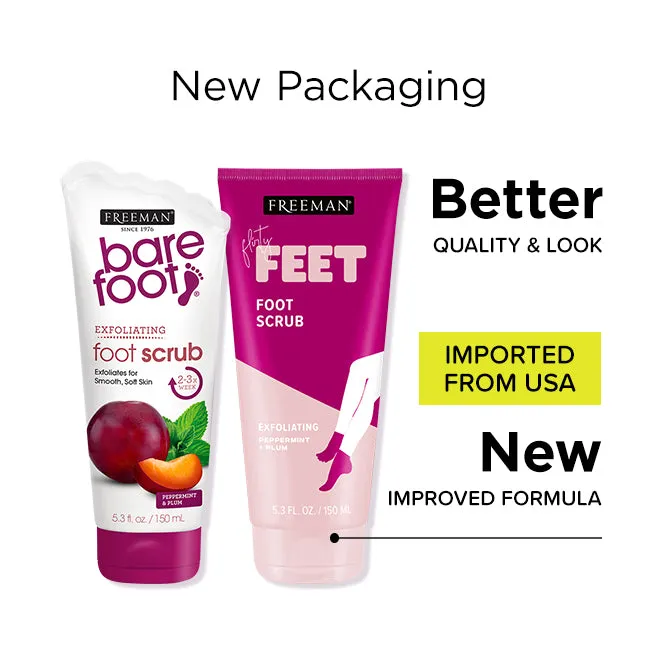 Freeman Flirty Feet Exfoliating Foot Scrub Peppermint & Plum 150ml