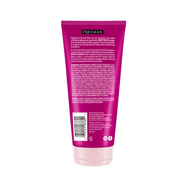Freeman Flirty Feet Exfoliating Foot Scrub Peppermint & Plum 150ml