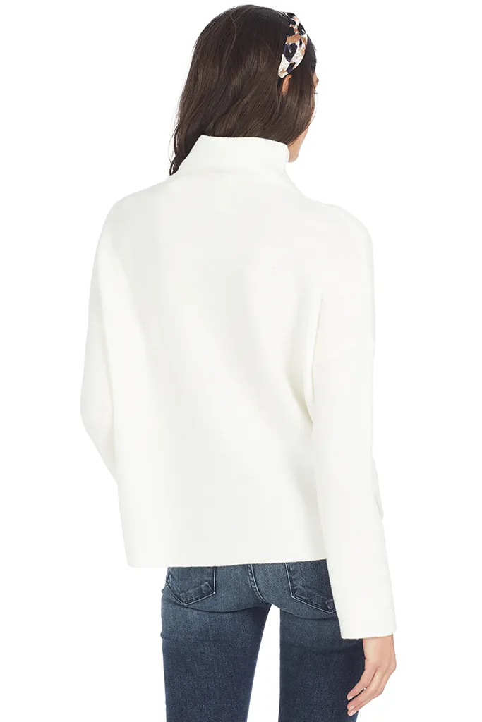 Funnel Neck Pullover (Off White)