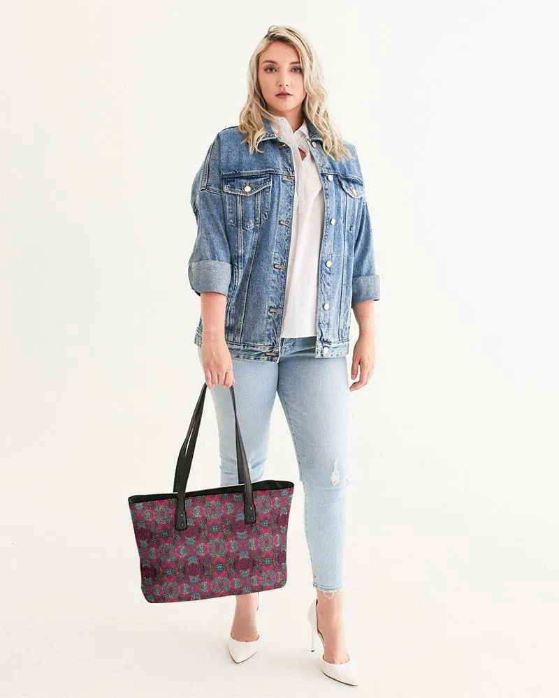 Fuschia African print Stylish Tote