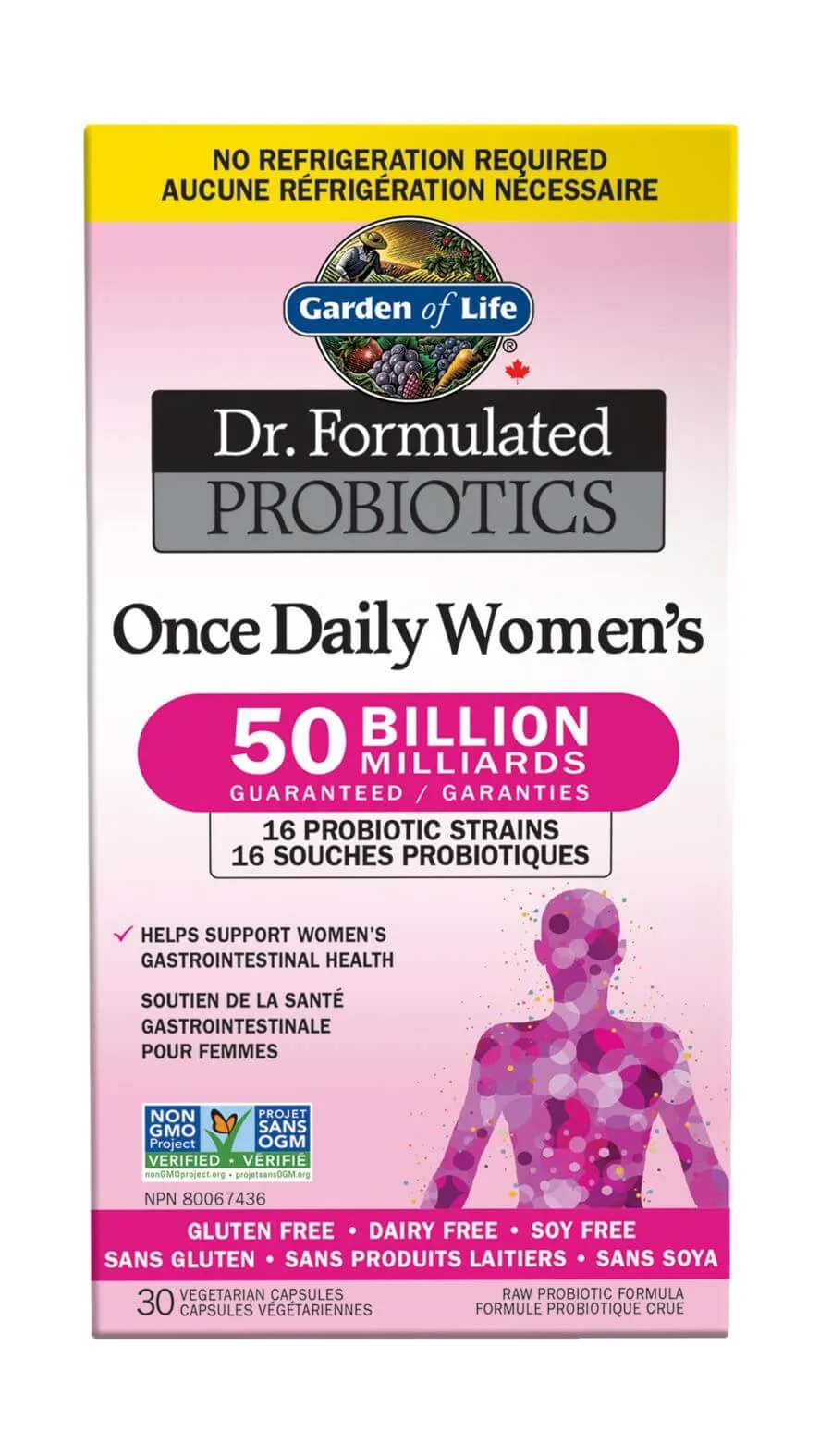 Garden Of Life Once Daily Women’s 50 Billions Shelf-Stable  30 Veg Capsules