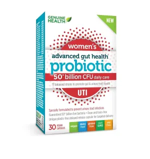 Genuine Health Advanced Gut Health Probiotic Women's UTI 50 Billion CFU (30 VCaps)