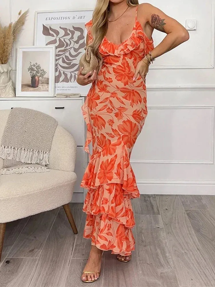 Gianna | Flirty Floral Ruffle Dress