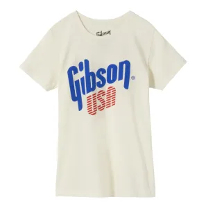 Gibson USA Womens Tee Vintage White 2XL