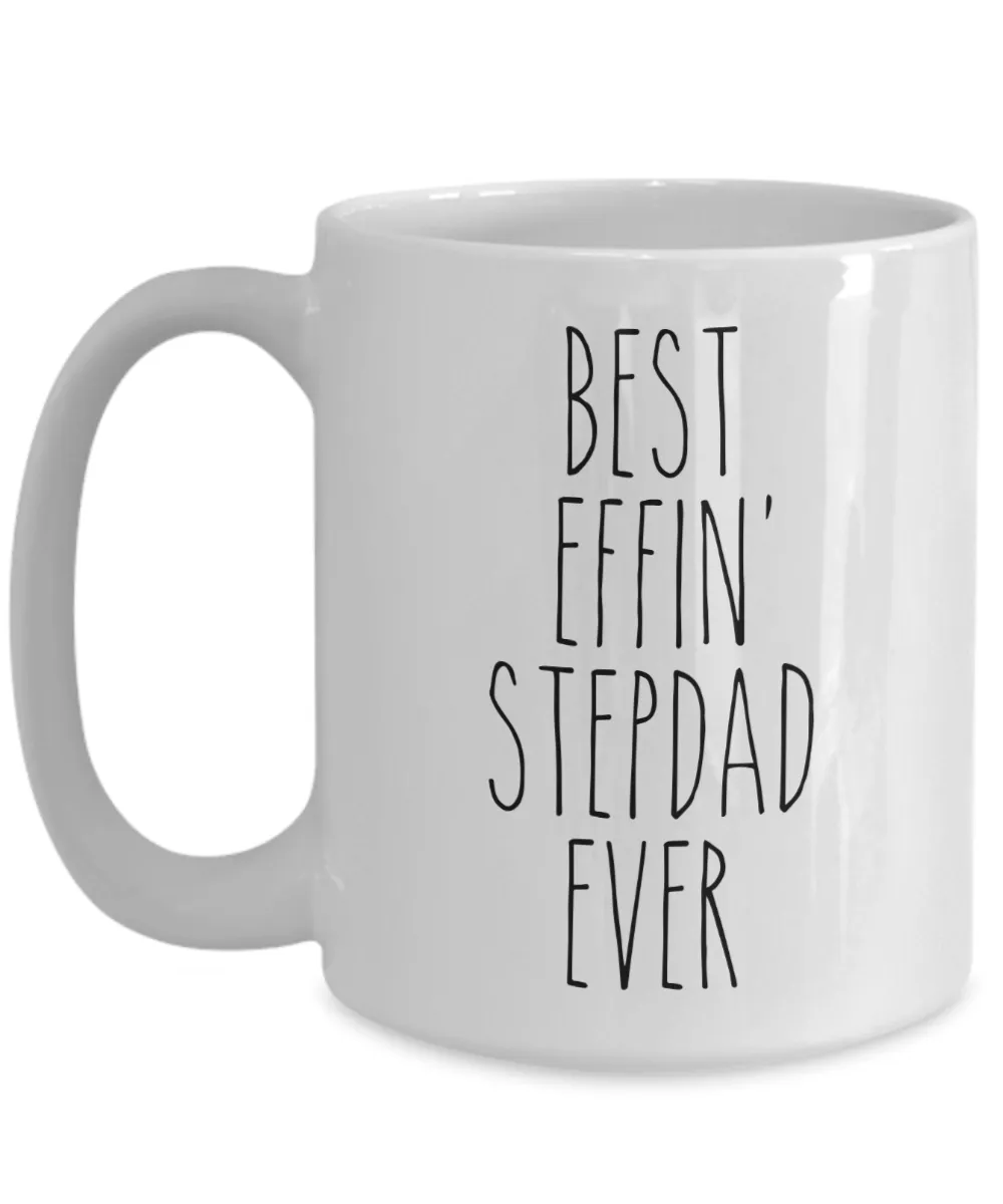 Gift For Stepdad Best Effin' Stepdad Ever Mug Coffee Cup Funny Coworker Gifts