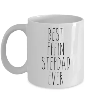Gift For Stepdad Best Effin' Stepdad Ever Mug Coffee Cup Funny Coworker Gifts