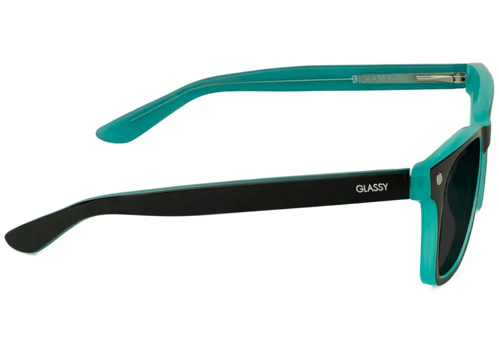Glassy Harper Premium Polarized Sunglasses - Black/Tiffany