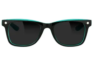 Glassy Harper Premium Polarized Sunglasses - Black/Tiffany